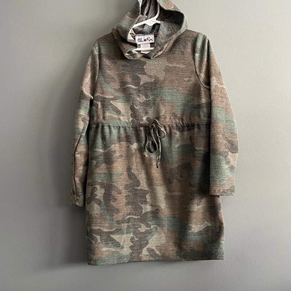 Urban Rose Girls Camouflage Hoodie Dress